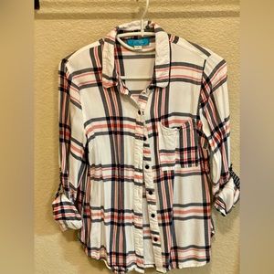 Lightweight Francesca’s Flannel Top